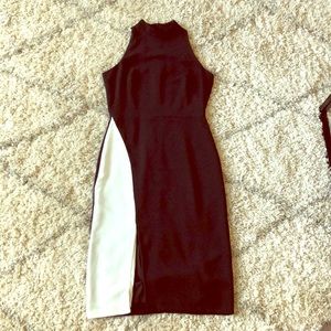 Black & White Midi Dress!